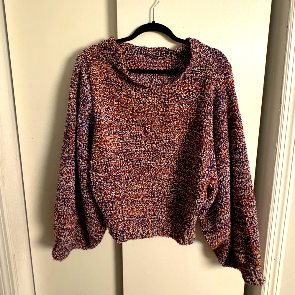 Cozy Sweater with Dramatic Sleeves